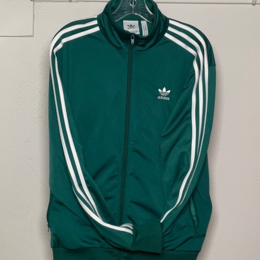 Adidas Originals ADI-Firebird Track Top Jacket Noble Green White Size M ED6072
